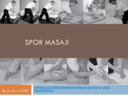 SPOR MASAJI - Afyon Kocatepe Üniversitesi