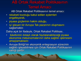 4. ab rekabet polıtkası