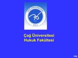 Anayasa Hukuk I_2 - Çağ Üniversitesi