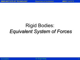 Equivalent System of Forces