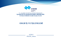 OSGB-İş-ve-İşlemleri - Çalışma ve Sosyal Güvenlik Bakanlığı