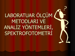 Laboratuar Ölçüm Metodları