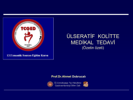 ülseratif kolit tedavisi - Prof. Dr Ahmet DOBRUCALI