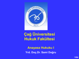 anayasa_bes - Çağ Üniversitesi