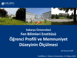 Ders Memnuniyet Anketleri - FenBilKon7 :: Mersin Üniversitesi