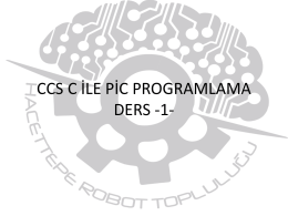 TEMEL ELEKTRON*K -1- - Hacettepe Üniversitesi Robot Topluluğu