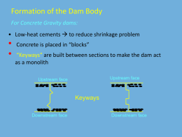 For Concrete Gravity dams