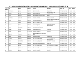 ptt merkez müdürlükleri grubu sonuçları için - Türk Haber-Sen