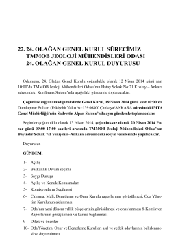 22. 24. olağan genel kurul sürecimiz tmmob jeoloji mühendisleri