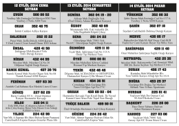 12 eylül 2014 cuma seyhan 13 eylül 2014 cumartesi seyhan 14