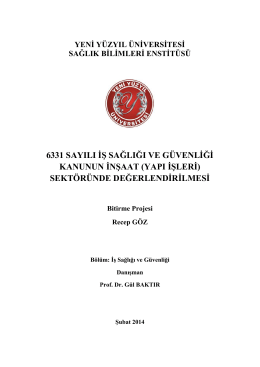 Bitirme Ödevi Recep GÖZ(1) - İstanbul Yeni Yüzyıl Üniversitesi