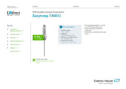 Teknik dokümanını indir / Easytemp TMR31 (PDF 1,77 MB) - E