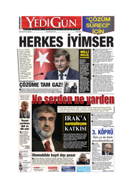 HERKES İYİMSER - Yedigün Gazetesi