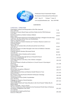 CONTENTS - Journal of International Social Research