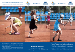 Tenis A4 Brochure