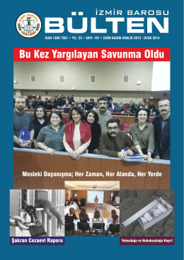 Sayı 191 - İzmir Barosu