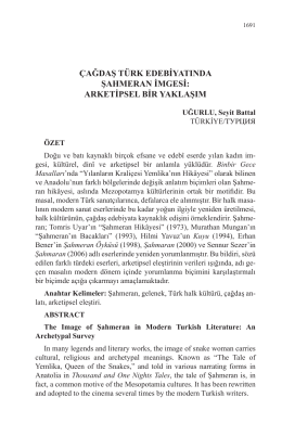 çağdaş türk edebiyatında şahmeran imgesi