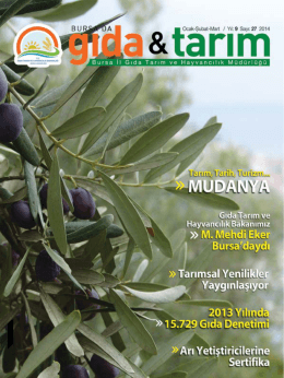 Bursada Gıda Tarım Dergisi 27.Sayısı
