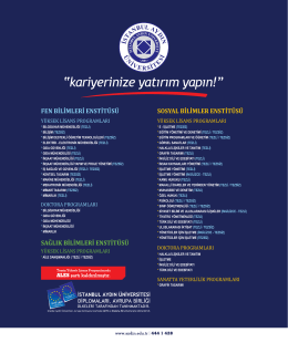 İstanbul Aydın Üniversitesi:: Uygulama Dergileri