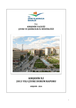 Kırşehir - Çevre ve Şehircilik Bakanlığı