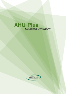AHU Plus - Air Plus İklimlendirme Sistemleri