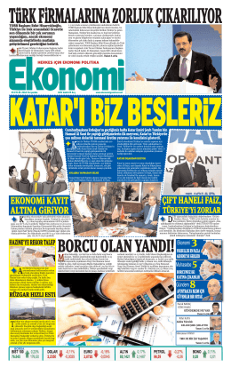 25 eylül 2014 - Ekonomi Gazetesi