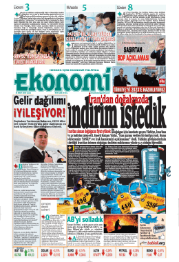 14 MART 2014 - Ekonomi Gazetesi