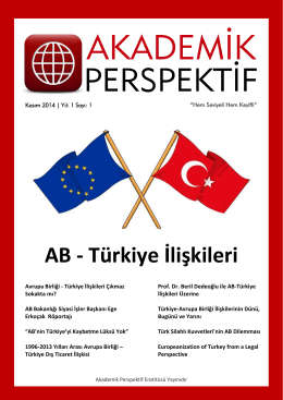 AB - Türkiye İlişkileri