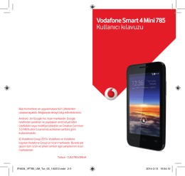 7-) Vodafone Smart 4 Mini 785 Kullanıcı kılavuzu