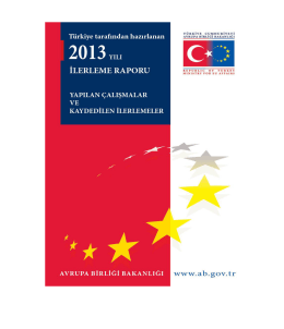 Türkiye tarafından hazırlanan 2013 yılı İlerleme Raporu