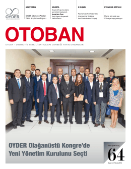 Otoban Dergisi | Sayı 64 Eylül 201406.11.2014