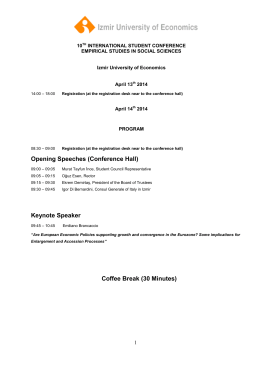 10th student conference programme
