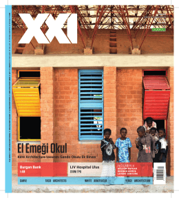El Emeği Okul - XXI Mimarlık Tasarım ve Mekan Dergisi