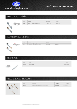 BAĞLANTI ELEMANLARI www.chasebaglanti.com