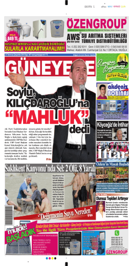 27 Temmuz 2014 - Güney Ege Gazetesi