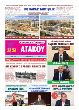 Bak,rköy - Ataköy Gazetesi