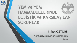 Nihat ÖZTÜRK - Türkiye Yem Sanayicileri Birliği