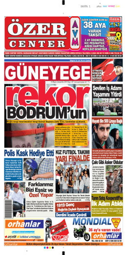14 Mayıs 2014 - Güney Ege Gazetesi