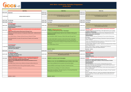 ICCI 2014 Conference Tentative Programme 24.04.2014