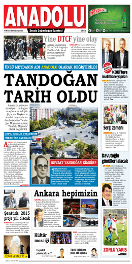 2 Nisan 2015 - Anadolu Gazete