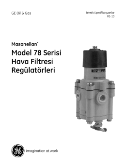 Model 78 Serisi Hava Filtresi Regülatörleri