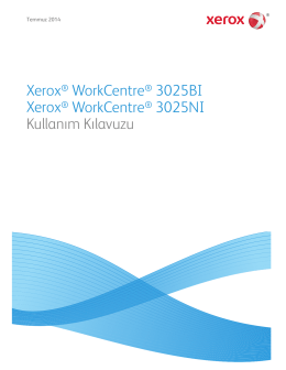 Xerox® WorkCentre® 3025BI Xerox® WorkCentre® 3025NI