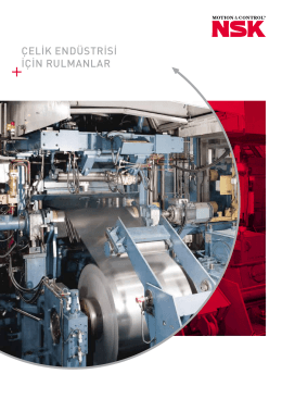 Çelik Endüstrisi için Rulmanlar (PDF - 6865.75 KB)