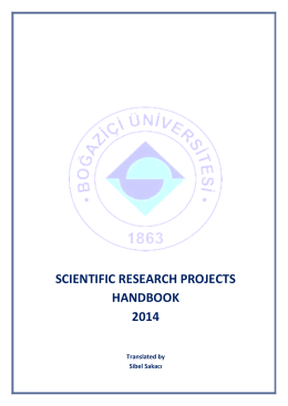 to access the Scientific Research Projects Handbook 2014