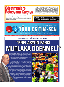 Genel Başkan İsmail KONCUK - Türk Eğitim-Sen