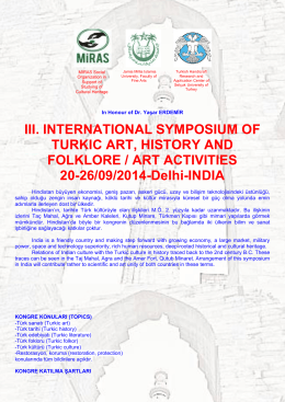 III. INTERNATIONAL SYMPOSIUM OF TURKIC ART