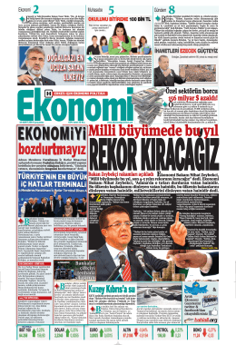19 MART 2014 - Ekonomi Gazetesi
