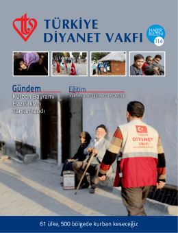 Haber Bülteni 114. Sayı - Türkiye Diyanet Vakfı