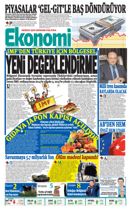 13 EKİM 2014 - Ekonomi Gazetesi
