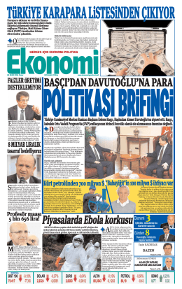 26 EKİM 2014 - Ekonomi Gazetesi